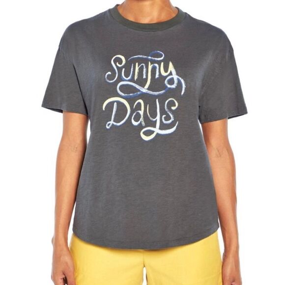 Wildfox women charcoal graphic tee “ Sunny Days” size XXL - Picture 1 of 7